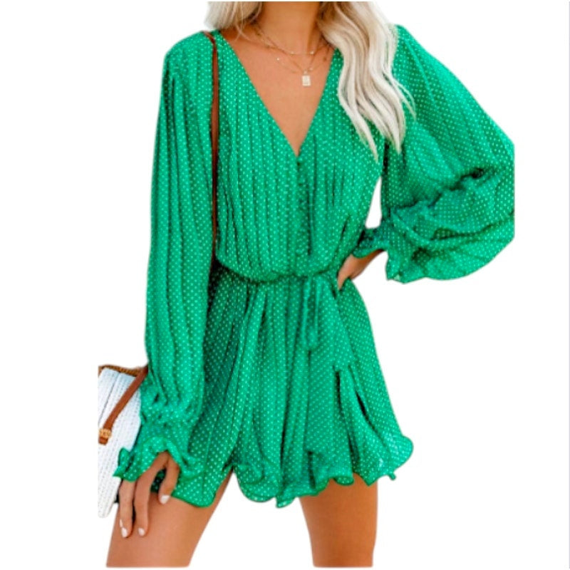 Endless Rose (Nordstrom 2023) Green Romper
